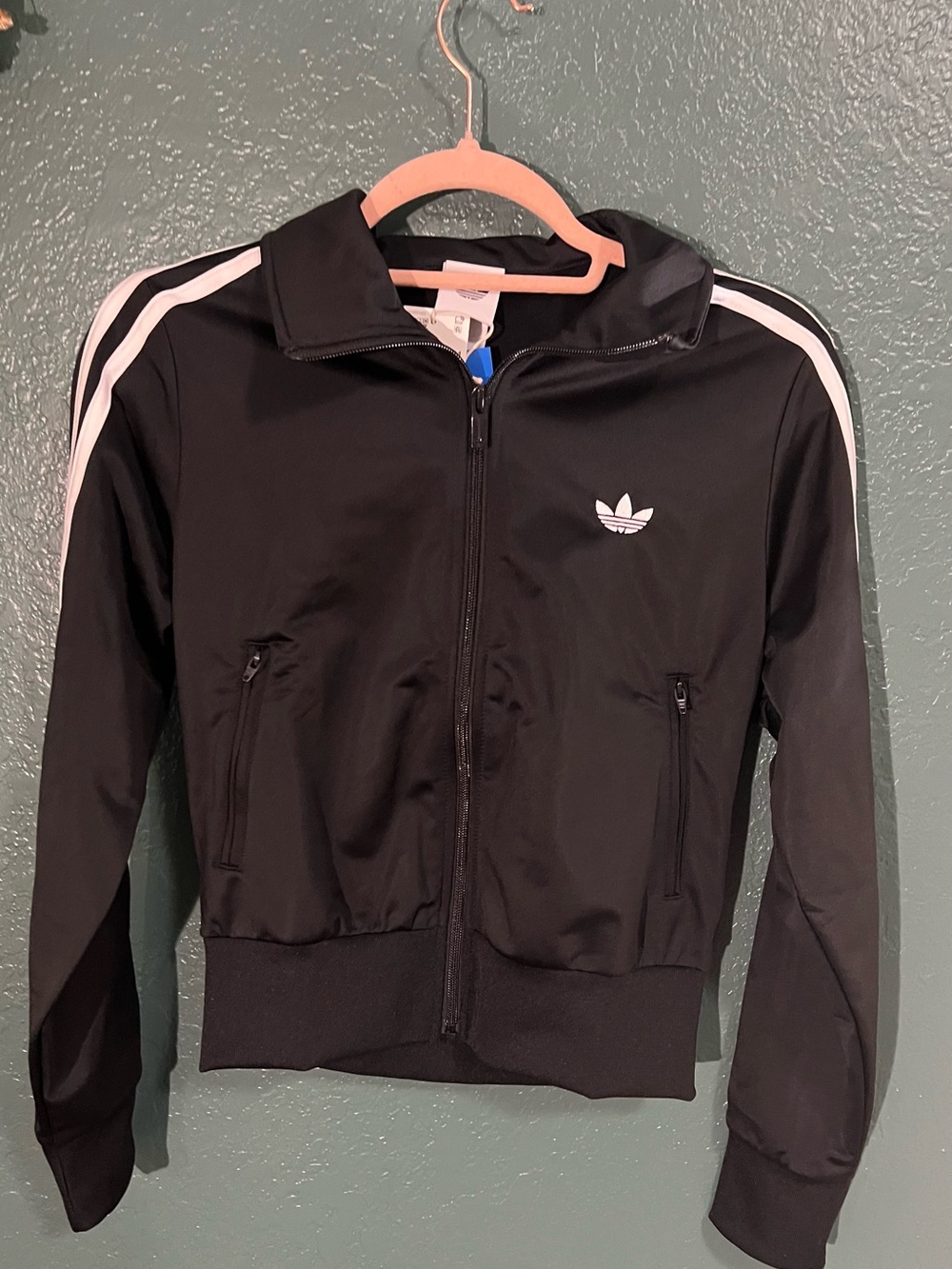 Adidas Originals Firebird Classic Track Jacket NWT Black White Stripes